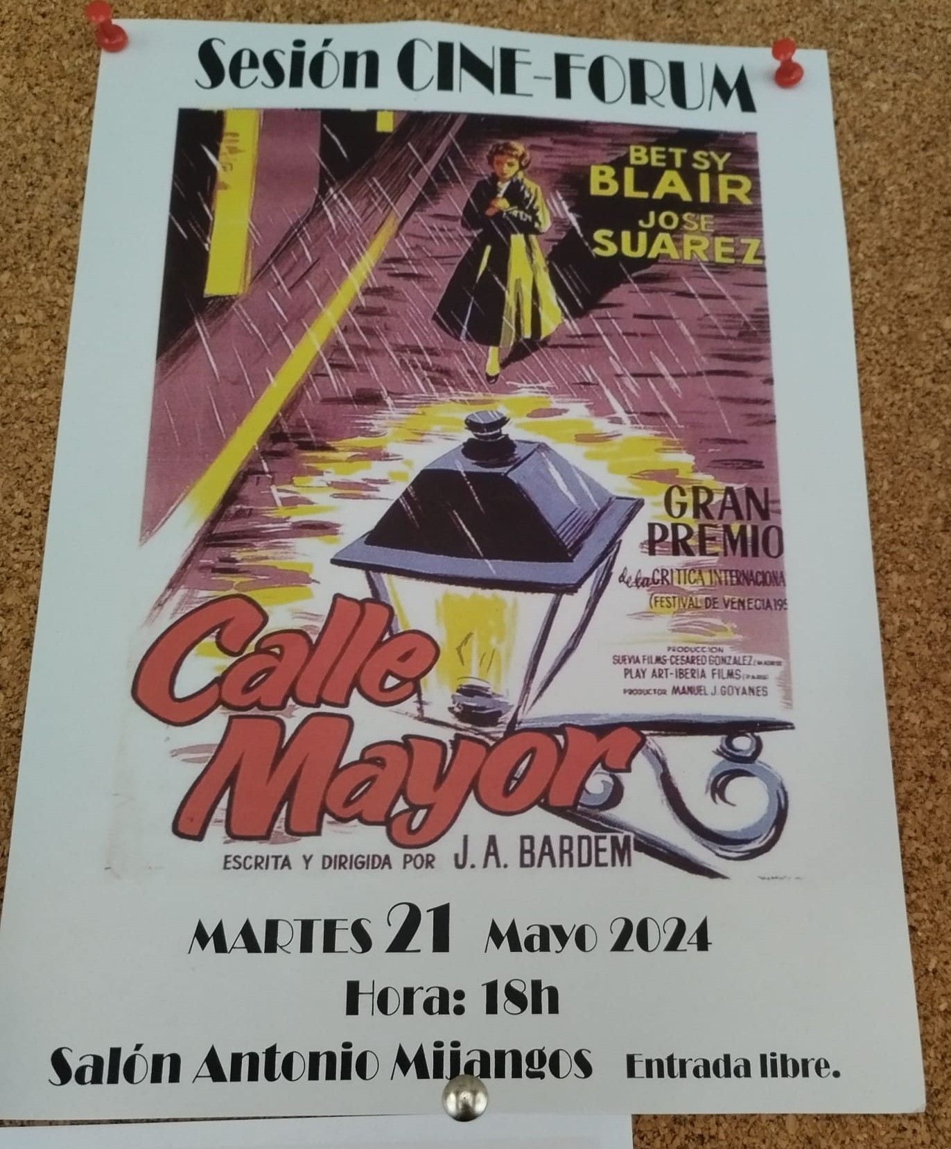 cine forum 21 mayo