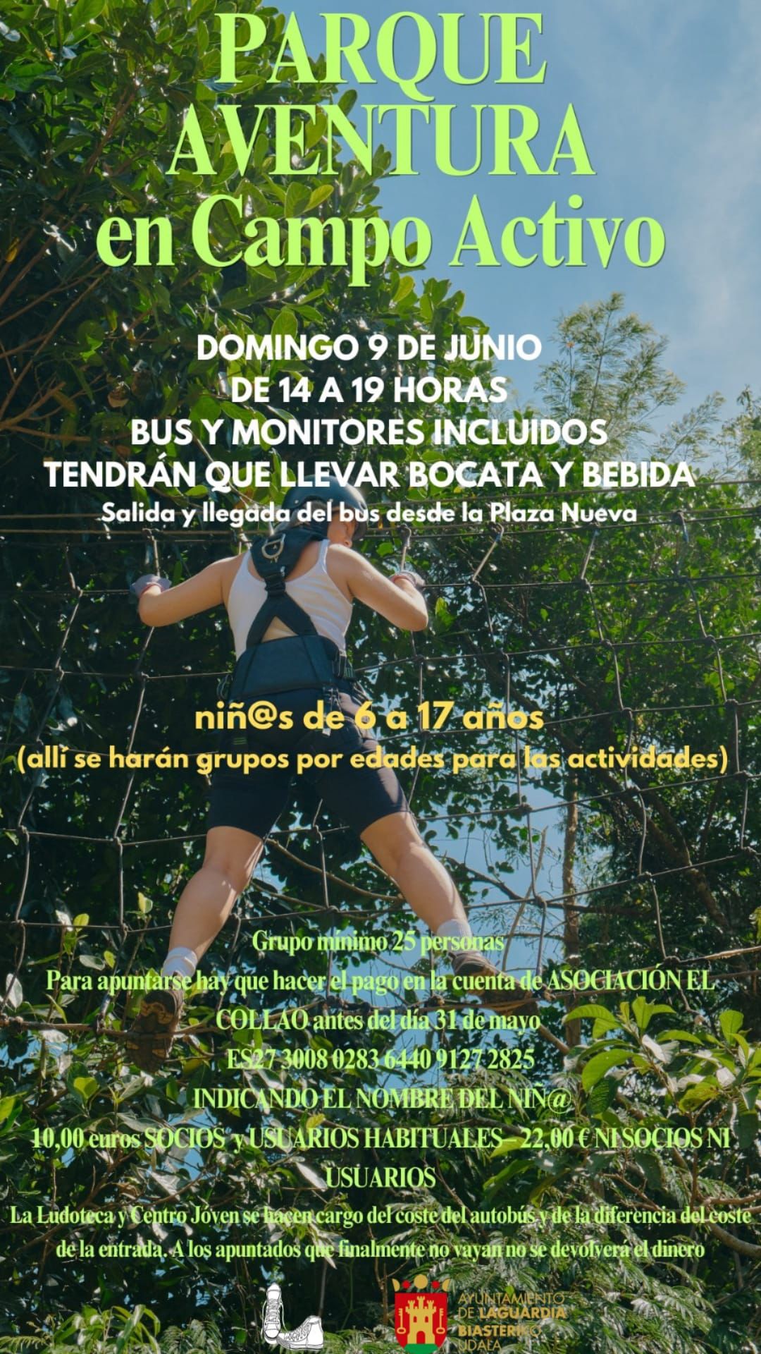 parque aventura campo activo