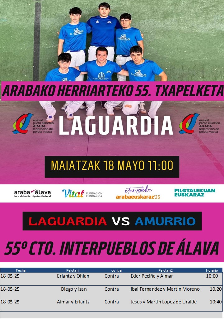 pelota interpueblos 18 mayo