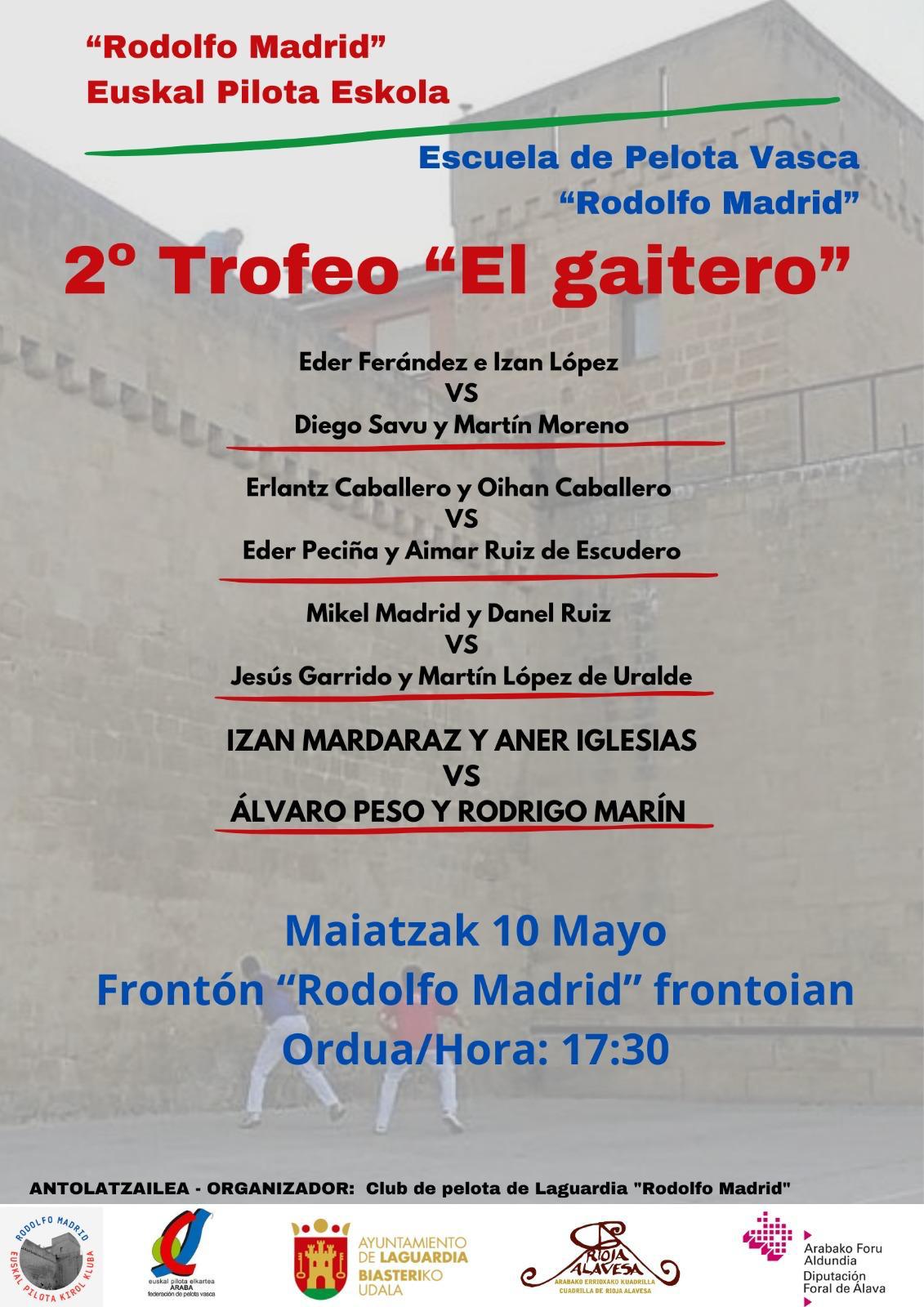 trofeo pelota el gaitero