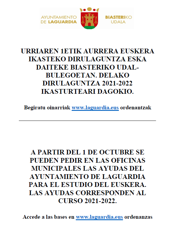 becas euskera