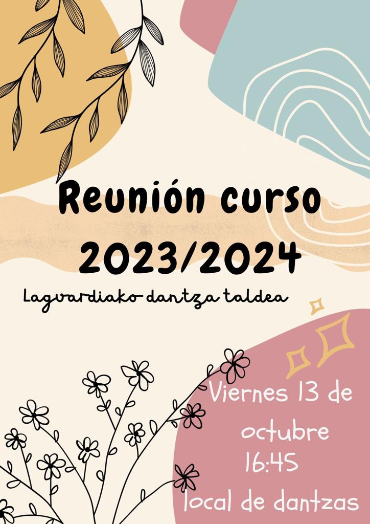 Reunion curso Laguardiako dantza taldea