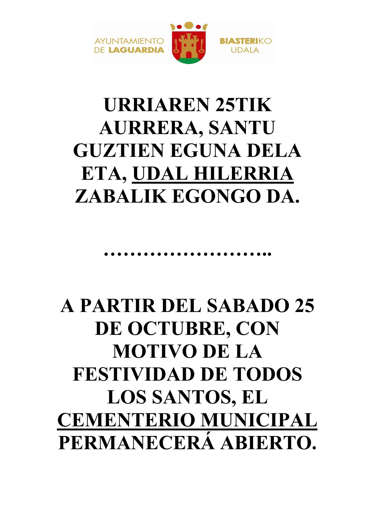apertura cementerio