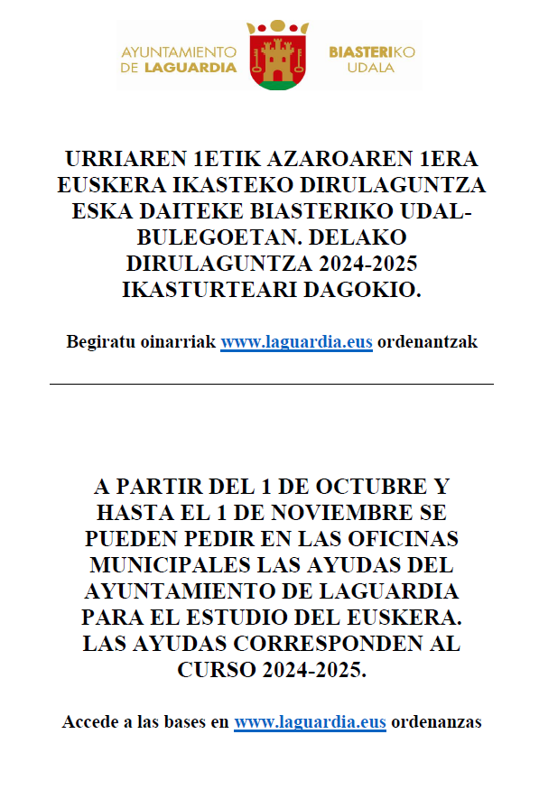 becas euskera