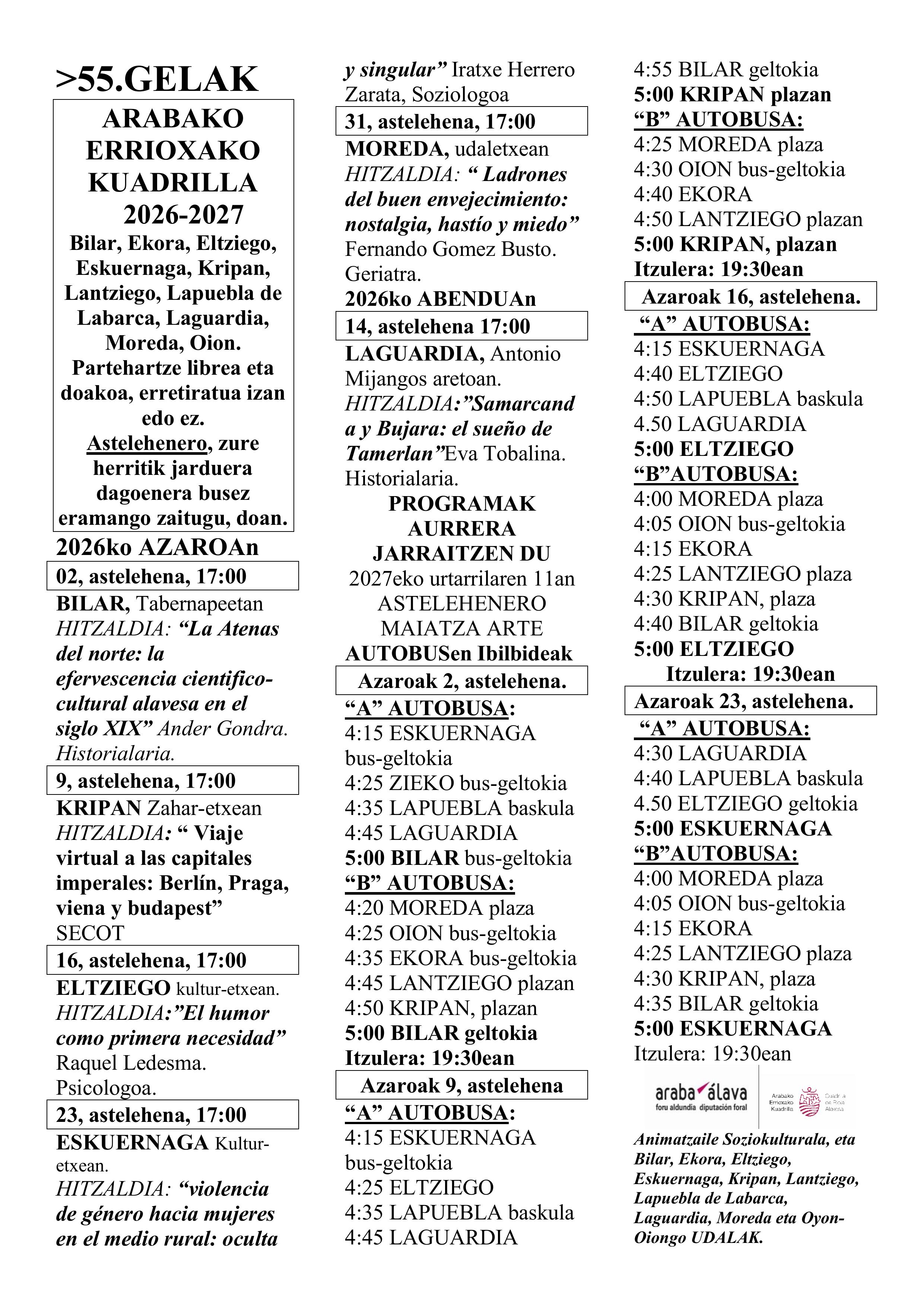 Aulas 3 Edad 2026 2027 Ayuntamientos programa imágenes 0